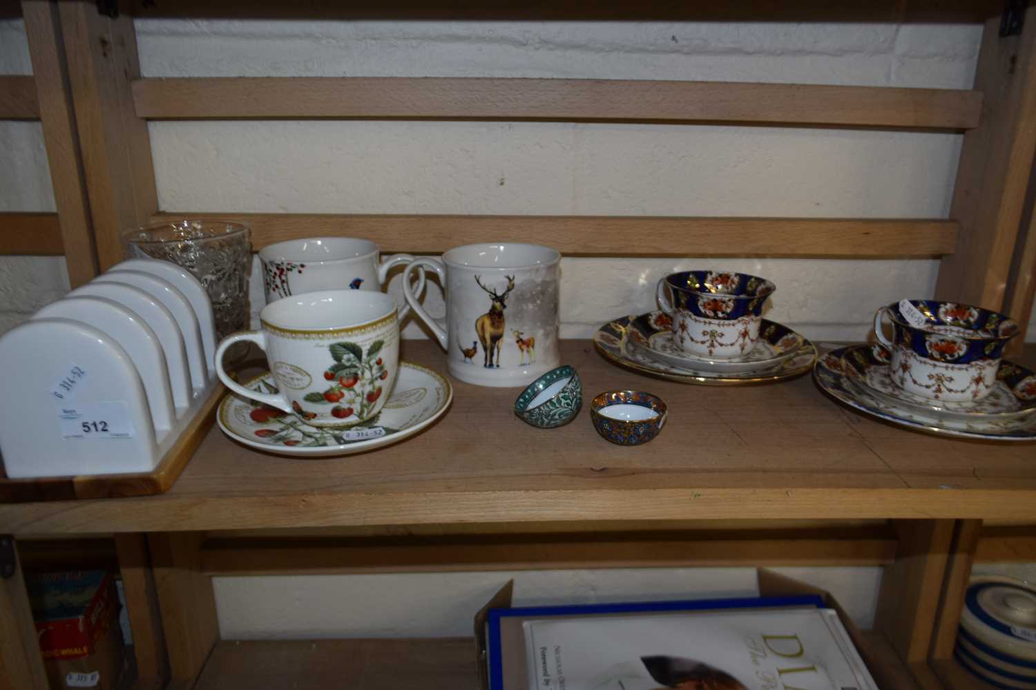 Mixed Lot: Ceramics and china to include tea wares, mugs, toast rack etc