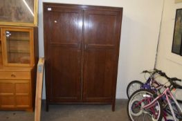 Oak veneered two door wardrobe