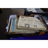 Quantity of assorted ephemera to include newspapers, mainly early to mid 20th Century, many royal