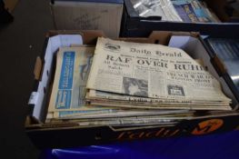 Quantity of assorted ephemera to include newspapers, mainly early to mid 20th Century, many royal
