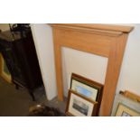 Modern oak fire surround, 89cm wide