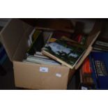 Box of assorted books to include arts reference, railways and others