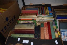Box of assorted books inc some children's Ladybird books