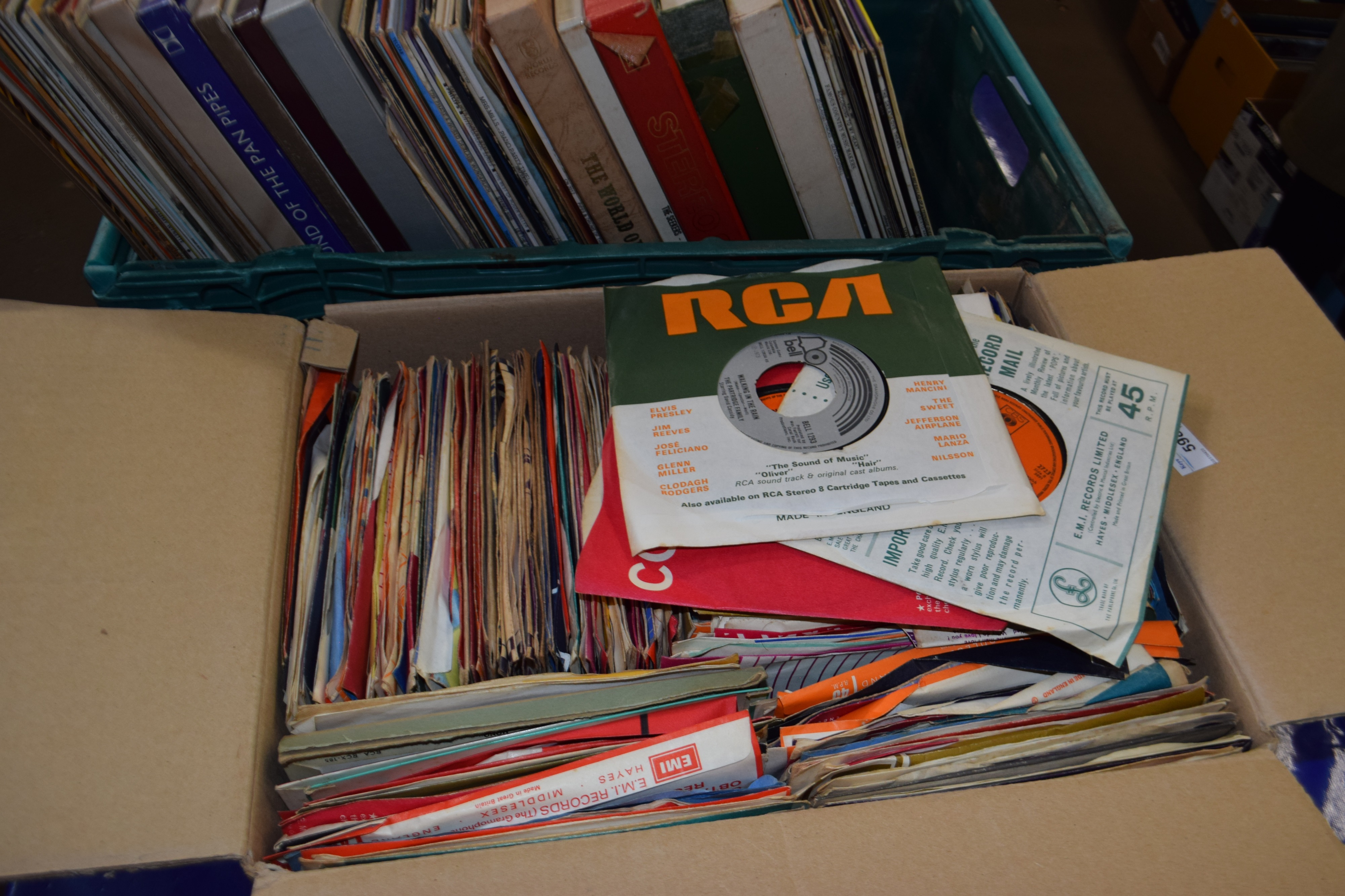 Box of assorted singles mainly mid 20th Century and later - Image 2 of 2