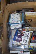 Box of various CD's, cassettes etc