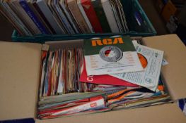 Box of assorted singles mainly mid 20th Century and later
