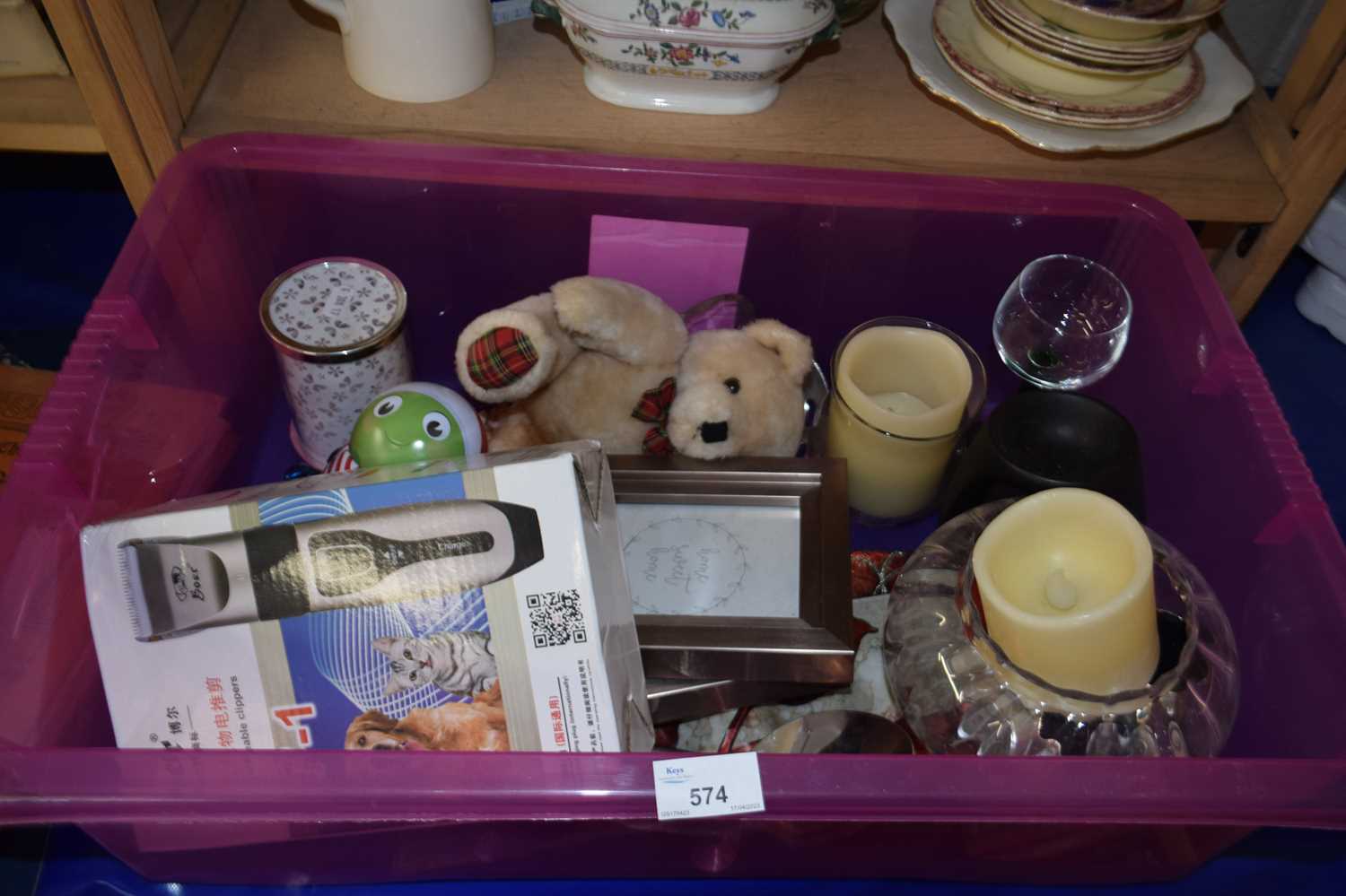 Mixed Lot: Picture frames, battery operated candles, kitchen wares etc