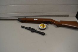 Webley & Scott .22 air rifle with scope and pellets