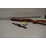 Webley & Scott .22 air rifle with scope and pellets