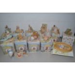 Collection of Border Fine Arts Beatrix Potter figures in original tins together with a further