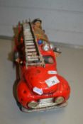 Contemporary model of a fire engine by Guillermo Forchino, 36cm long