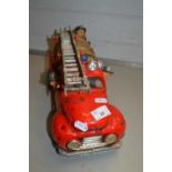 Contemporary model of a fire engine by Guillermo Forchino, 36cm long