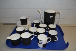 Quantity of Wedgwood Suzie Cooper design coffee wares