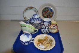 Mixed Lot: Various assorted ceramics to include a Shelley jug, blue and white tea wares and other