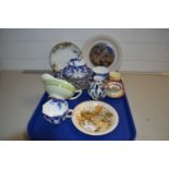 Mixed Lot: Various assorted ceramics to include a Shelley jug, blue and white tea wares and other