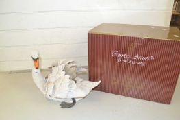 Country Artists model of a Swan family