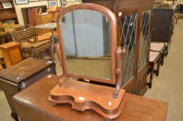Late Victorian swing dressing table mirror with serpentine base