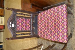 Late 19th Century tapestry covered side chair