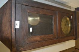 Early 20th Century oak cased wall clock