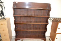 20th Century hardwood bookcase cabinet, 112cm wide