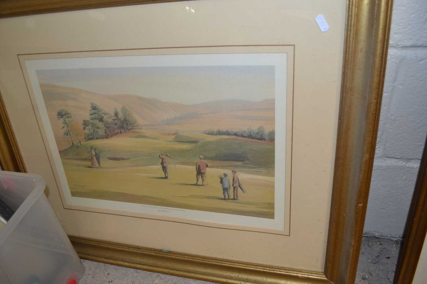 Harold Ellis, a group of four coloured prints from the Historic Golf Courses of Great Britain - Image 4 of 4