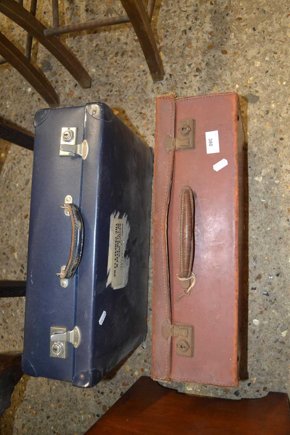 Two vintage suitcases