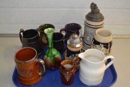 Mixed Lot: Various ceramics to include German beer steins and other mugs
