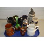 Mixed Lot: Various ceramics to include German beer steins and other mugs