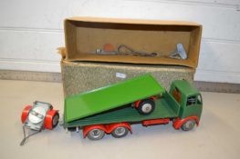 Vintage Foden toy lorry together with further trailer