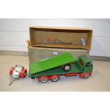 Vintage Foden toy lorry together with further trailer