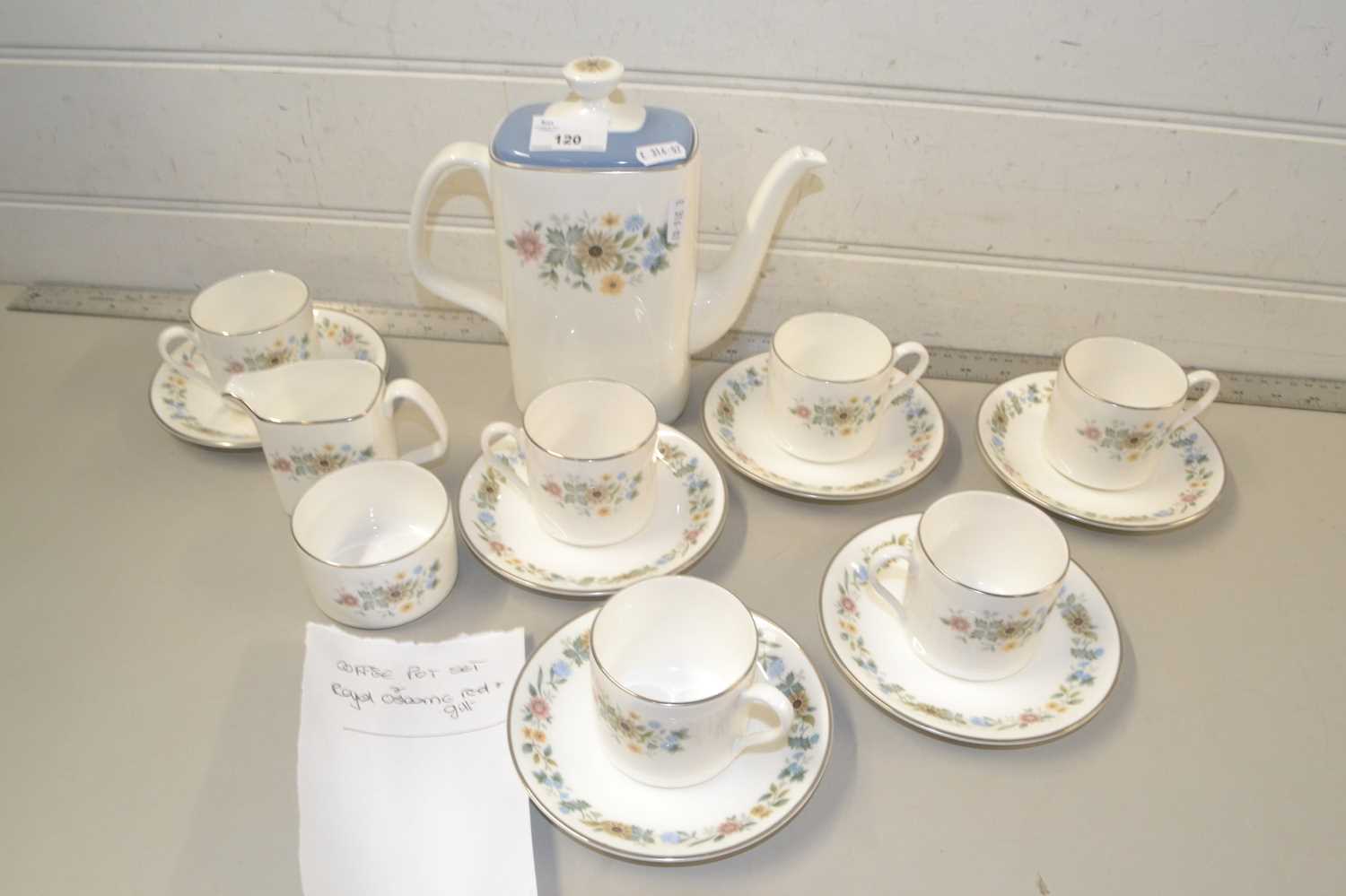 Quantity of Royal Doulton Pastorale coffee wares