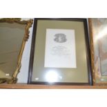 Framed Royal Arch Druids Certificate