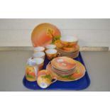 20th Century Japanese tea set with sunrise decoration