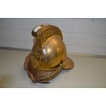 Reproduction brass firemans helmet