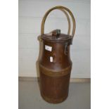 Small copper milk churn, 40cm high