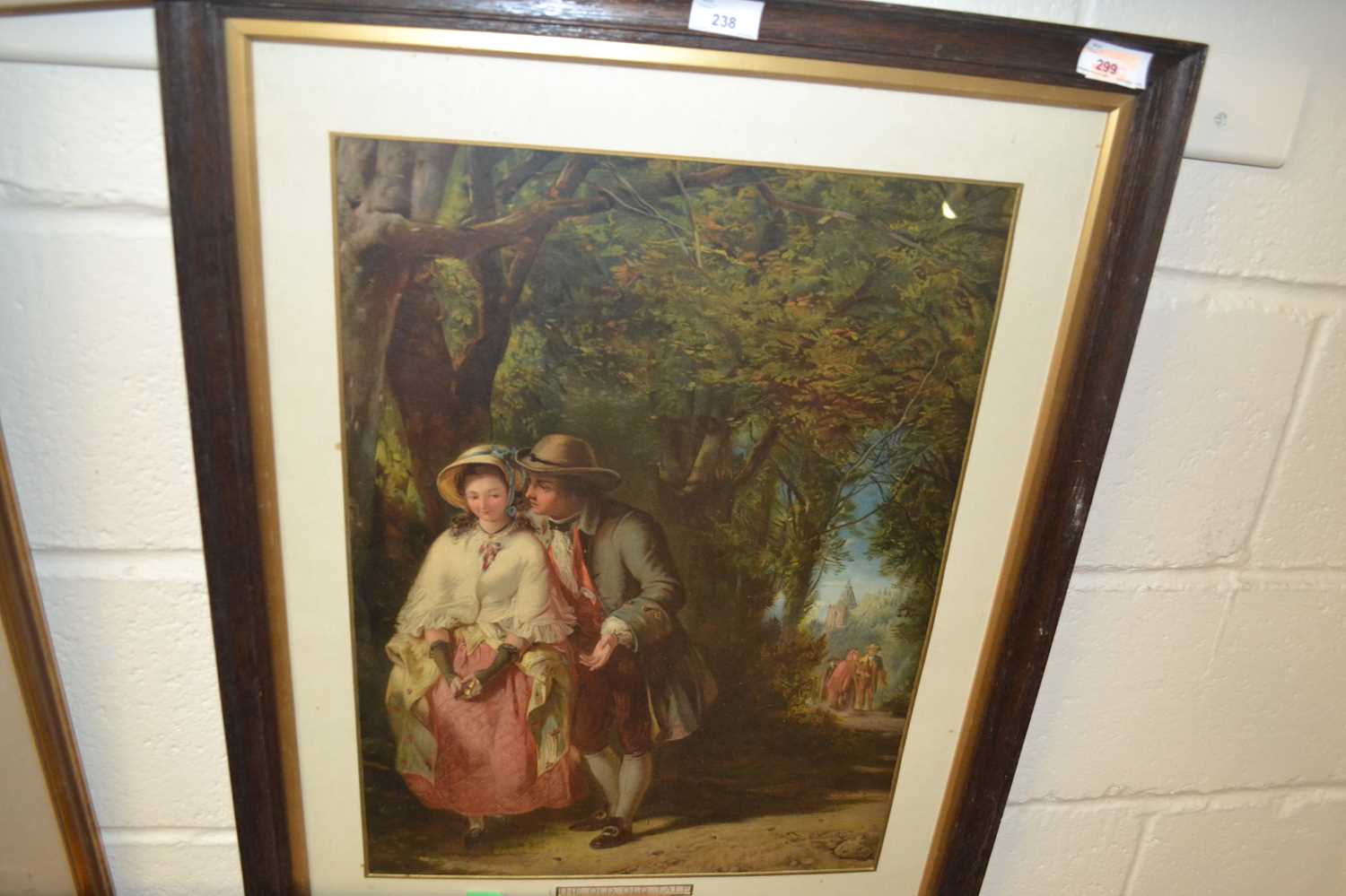 19th Century chromolithograph print The Old Old Tale