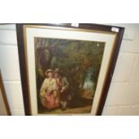 19th Century chromolithograph print The Old Old Tale