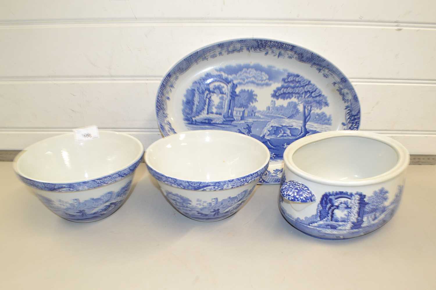 Mixed Lot: Copeland Spode blue Italian table wares