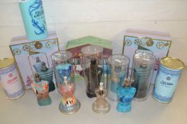 Collection of Jean Paul Gaultier perfume bottles (empty)