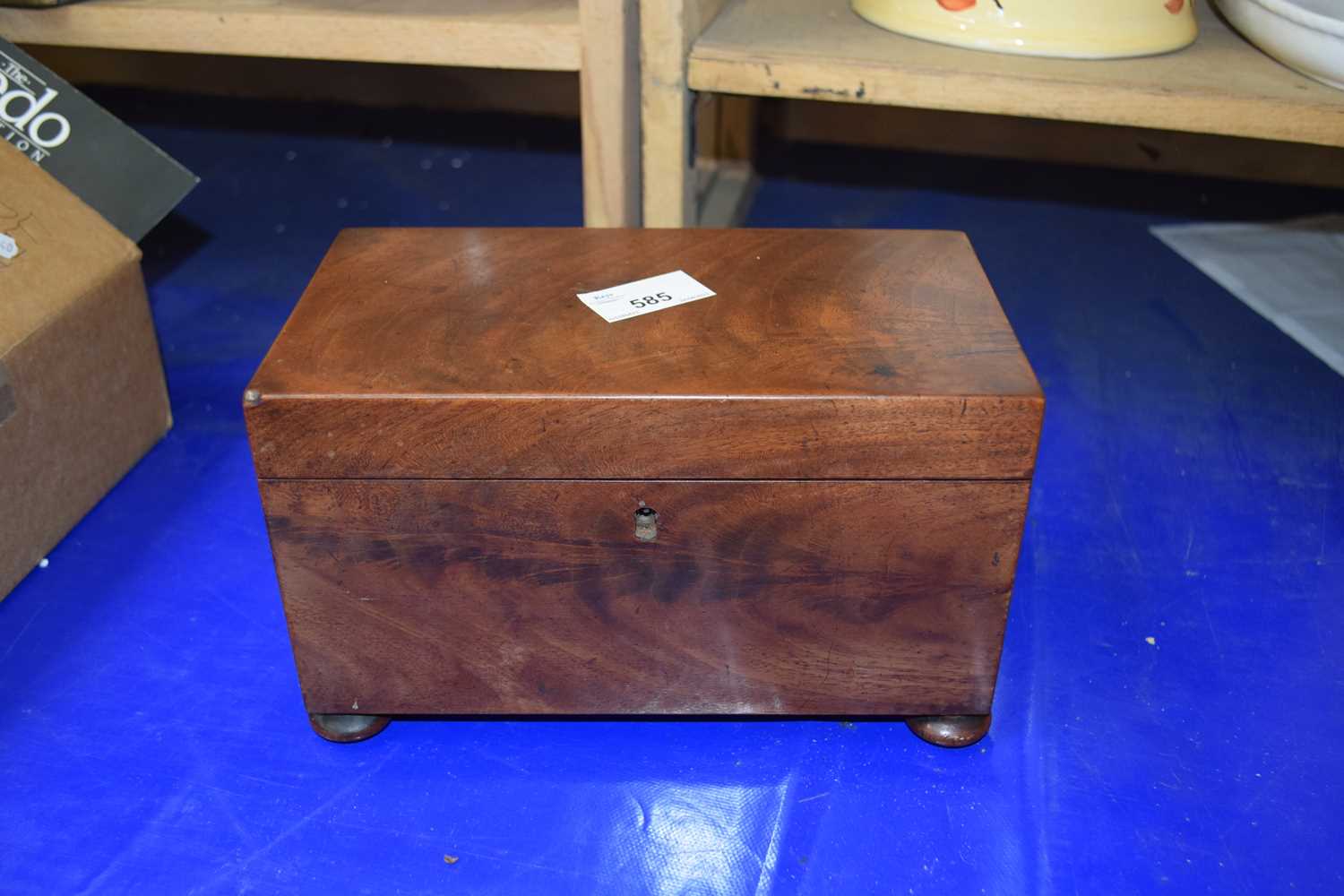 Mahogany tea caddy