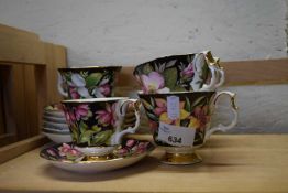 Small quantity of Royal Albert picture plant tea wares