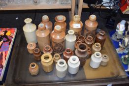 Quantity of stone ware ginger beer and other bottles