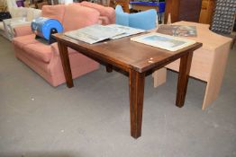 Hardwood rectangular dining table, 160cm long