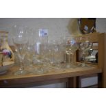 Quantity of assorted drinking glasses