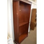 Modern mahogany effect bookcase cabinet