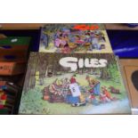 A large quantity of Giles cartoon books