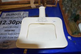 Vintage ceramic cradle bed pan