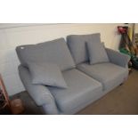 Modern grey two seater sofa