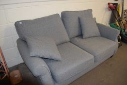 Modern grey two seater sofa