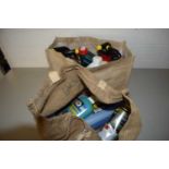 Mixed lot of car and garden chemicals, 2 bags